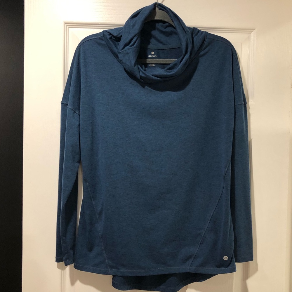 Apana cowl neck yoga top